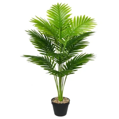 Image of AIVORIUY Artificial Plant in Pot Fake Tree Trunks Leaves Faux Potted for Indoor Outdoor Modern Decoration Home Office Living Room Bedroom Balcony Housewarming Gift (80cm Tall Palm)