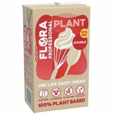Image of Flora Professional Plant Vegan Double Cream 8x1ltr
