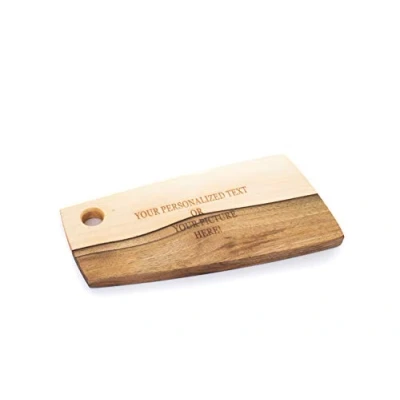 Image of Tuuli Kitchen Wooden Chopping Board with Individual Personalised Engraving Solid Wood Walnut (36 x 18 cm)