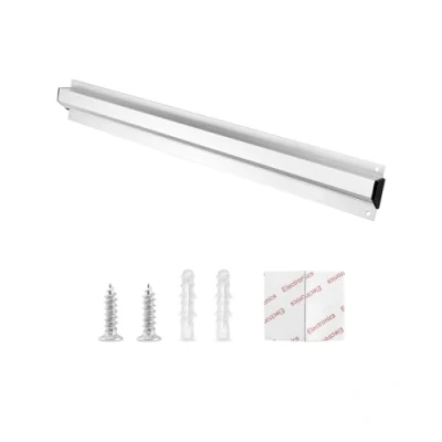 Image of QWORK® Restaurant Order Grabber, Tab Grabber and Holder Wall Mounted Alumium Display Rail Rack to Hold Orders Tabs Papers for Catering Cafes Pubs Bars (18in/45cm)