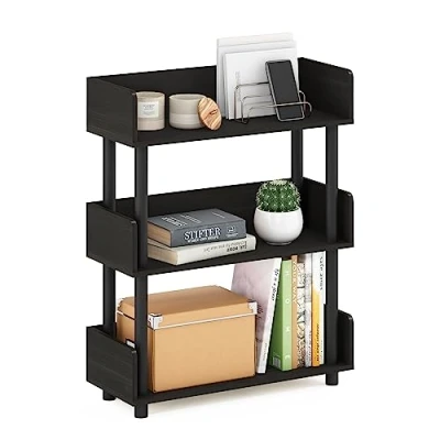Image of Furinno Turn N Tube 3 Tier Toolless Display Rack, Espresso