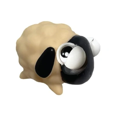 Image of Wild Winkers Sheep from Deluxebase. Squeeze Toy with Popping Eyes. Stress Fidget for Adults and Kids. Squishy Animal Figures Kids Party Favors Toys.