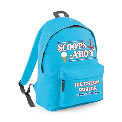 Image of Flip Scoops Ahoy Ice Cream Parlour Hawkins Backpack Rucksack Bag Surf Blue