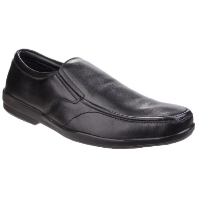 Image of Fleet &amp; Foster Alan Leather Mens Black Size UK 11