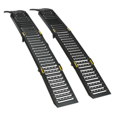 Image of Sealey Steel Folding Loading Ramps 500kg Capacity per Pair