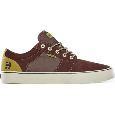Image of Etnies Men&#039;s Barge LS Skate Shoe, Burgundy/Brown, 11 UK
