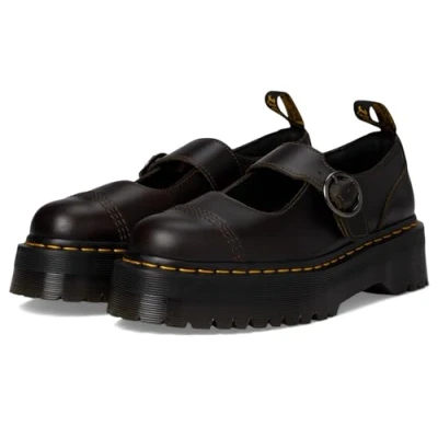 Image of Dr. Martens Women&#039;s Addina Dark Taupe Orleans Sandals, 7 UK