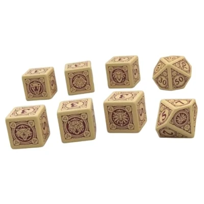 Image of The Witcher TTRPG Essential Dice Set by R. Talsorian 12mm Compatible with TTRPG, RPG, D&amp;D, DND, Dungeons and Dragons Includes 8 D6 D10