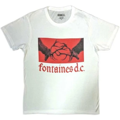 Image of Rock Off officially licensed products Fontaines D C Gothic Band Logo T Shirt M Black