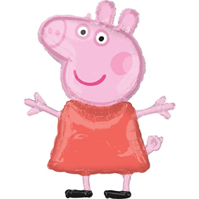 Image of Anagram 25&quot; Peppa Pig Foil Balloon, Multicolor