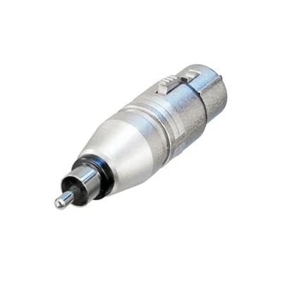 Image of Neutrik NA2FPMM RCA XLR Silver cable interface/gender adapter