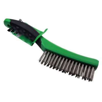 Image of VEWERK Soft Grip Stainless Steel Wire Brush 260mm X 1 7011