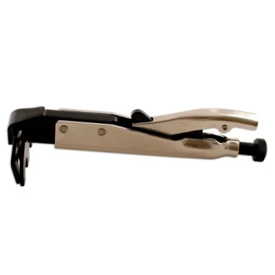 Image of PowerTec 91360 Self Locking Multi Grip Pliers Wide Flat Jaws