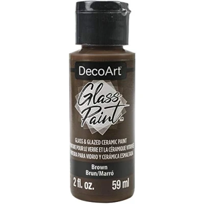 Image of DecoArt Glass Paint 2oz Brown