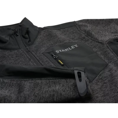 Image of Stanley Arizona Black/Grey Knitted Fleece Jacket