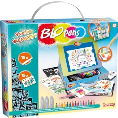 Image of Lansay Blopens Promo Suitcase Vive Les Vacances! Drawings and Coloring Pages From 5 years old