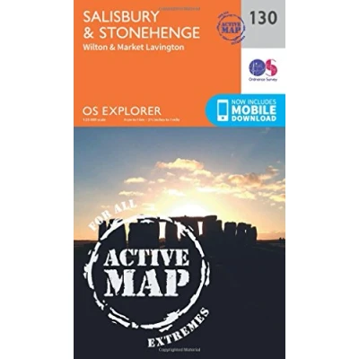 Image of Explorer Active 130 Salisbury &amp; Stonehenge Map With Digital Version
