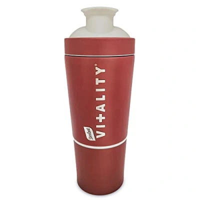 Image of Slimfast Vitality Shaker, Shaker With Storage Compartment, Metal Protein 500ml