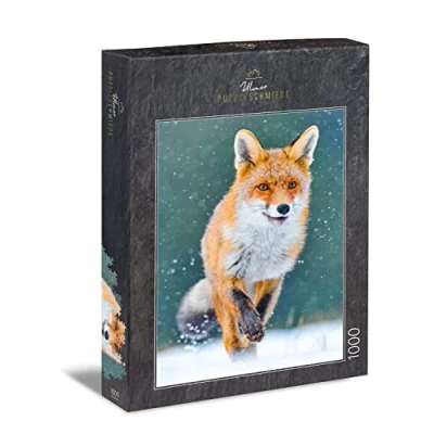 Image of Ulmer Puzzleschmiede puzzle the fox in winter: 1000 pieces jigsaw A roaming countryside winter