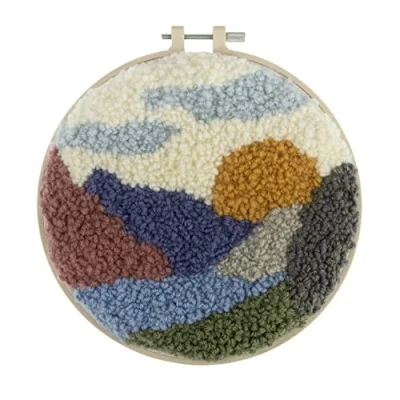 Image of Trimits Punch Needle Hoop Kit, 20.3cm (8in), Landscape