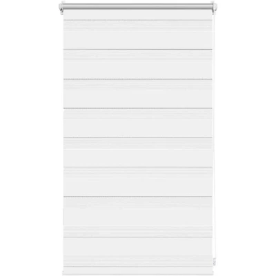 Image of vidaXL Zebra Blind 50 x 100 cm White