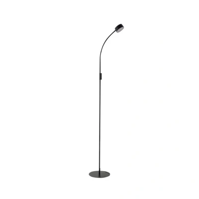 Image of Lindby LED floor lamp Maori, 140 cm, black, CCT, dimmable