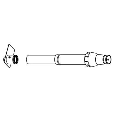 Image of Ideal Boilers Vertical Roof Flue Kit White 213264