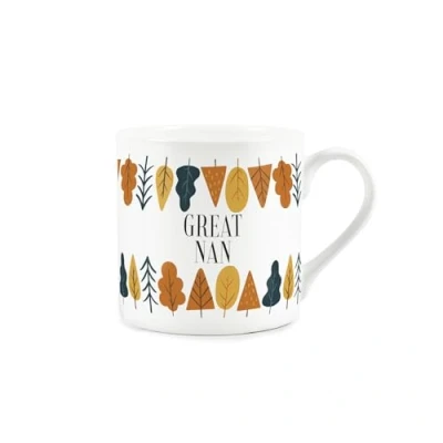 Image of Autumn Trees Great Nan Mug Mothers Day Gift for Nannies Bone China Tea/Coffee Hot Drinks Cup Present