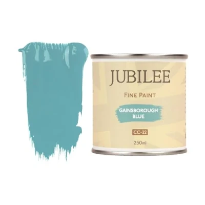Image of Guild Lane Jubilee Fine Paint Gainsborough Blue Furniture, Metal, Fabric, Glass &amp; More Indoor Outdoors Water Based Acrylic 250ml