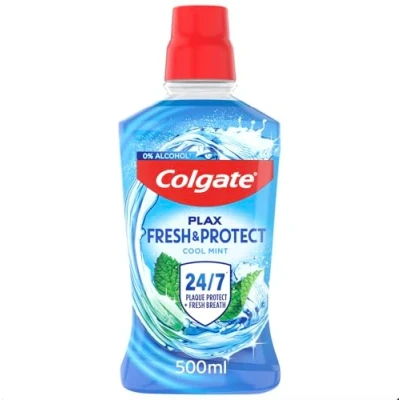 Image of Colgate Plax Cool Mint Antibacterial Mouthwash, 500ml