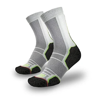 Image of 1000 Mile Trek REPREVE Hiking Walking Outdoor Men&#039;s Socks, 2 Pair Per Pack (Large / 9 11.5UK)