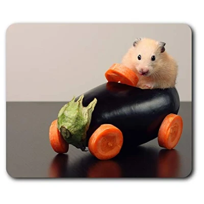 Image of ny Hamster Car of Vegetables Mouse Mat Pad Computer PC Laptop Gaming Office Home Desk Accessory Gadget 21669