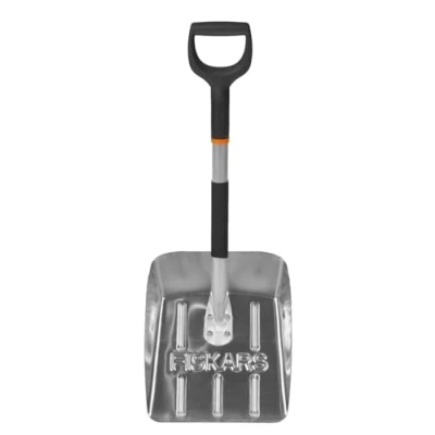 Image of Fiskars Auto Snow Shovel, Length: 71 cm, Aluminium, Black/Silver, 1000740
