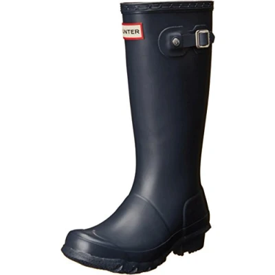 Image of Hunter Unisex Kids Original Wellington Boots, Blue (Navy), 4 Child UK