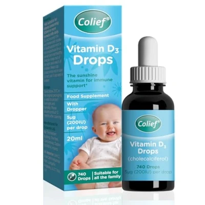 Image of Colief Vitamin D3 Drops The Sunshine for Immune Support Food Supplement 20ml