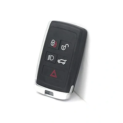 Image of BROVACS Replacement Key Shell Compatible with LAND ROVER JAGUAR 5 Button Keyless Entry Smart Remote Case Fob PG710