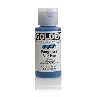 Image of Pro Art Mangn Blue Golden Fluid Acrylic, Multicolour, 2.84x2.84x7.62 cm