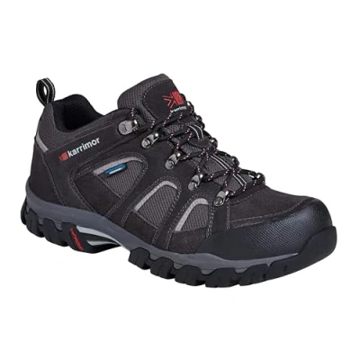 Image of Karrimor Men&#039;s Bodmin Iv Weathertite Low Rise Hiking Boots, Black, 7 UK