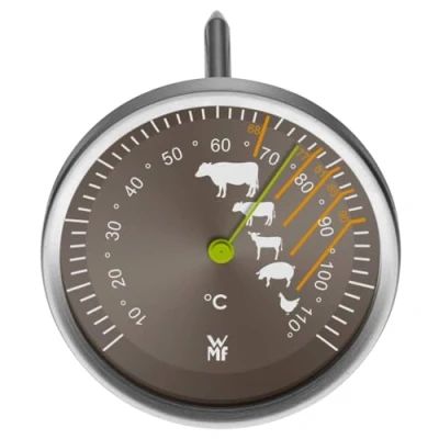Image of WMF Scala meat thermometer with gradations for the recommended core temperature beef, veal, lamb, pork and poultry