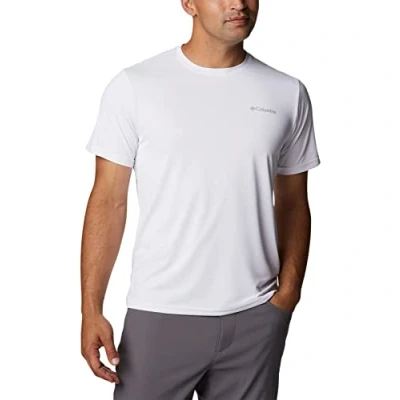 Image of Columbia Men&#039;s Hike Crewneck Short Sleeve T Shirt White