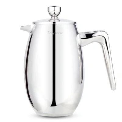 Image of Easyworkz Nando Double Wall French Press Coffee Maker 350ml Stainless Steel Insulated Thermal Cafetiere