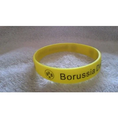 Image of Borussia Dortmund yellow and black silicone wristband