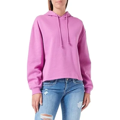 Image of PIECES Women&#039;s Pcchilli LS Hoodie Noos Bc Sweatshirt, Radiant Orchid, XS