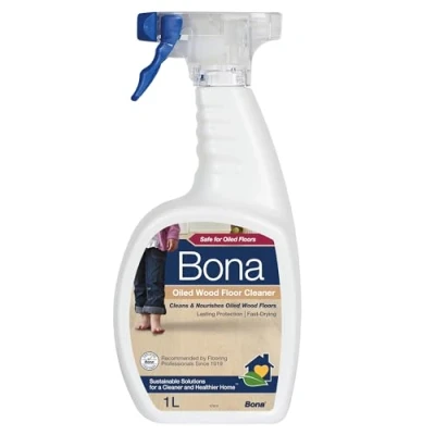 Image of Bona Oiled Wood Floor Cleaner Liquid, Wooden Cleaner, for Floors, 1 Litre Spray Bottle
