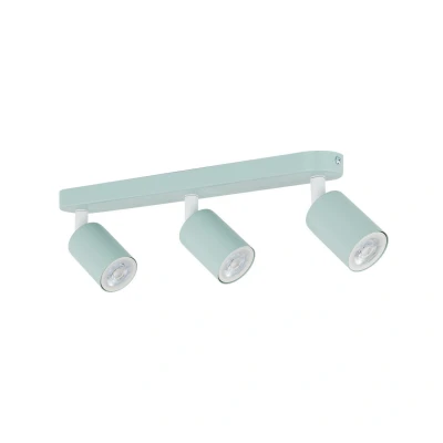 Image of TK Lighting Livia downlight, mint green, length 52 cm, steel, 3 bulb.