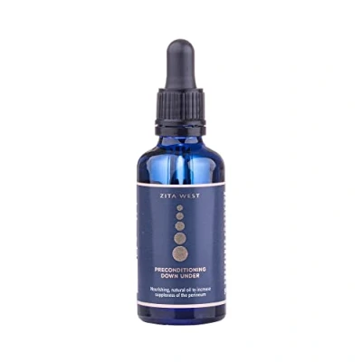 Image of Zita West Preconditioning Down Under Perineal Massage Oil Reduce Risk of Tearing Moisturising, Natural Oil, Use from 34 Weeks Pregnancy, 50ml