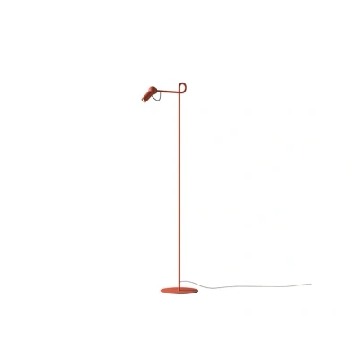 Image of Kundalini LED floor lamp Bird, brick red, height 126cm