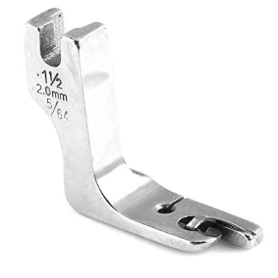 Image of High Shank Rolled Hem Foot, Presser Akozon Universal Industrial Single needle Fat Bed Sewing Machine Foot (2.0mm)