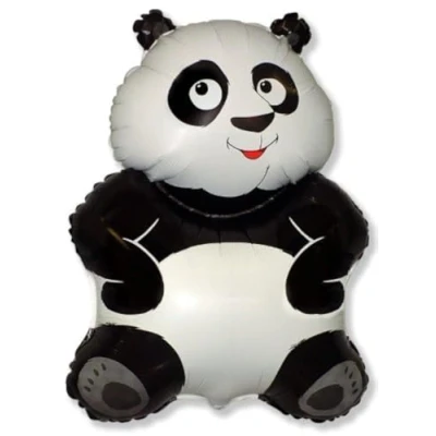 Image of Toyland® 66cm (26&quot;) Black &amp; White Panda Shaped Foil Balloon Kids Party Decorations