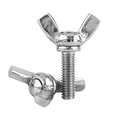 Image of Package Of 5pcs M5 304 Stainless Steel Butterfly Wing Screw Screws Bolt The Machine Bra in 8 Styles